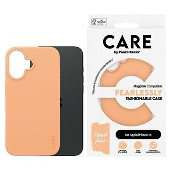 CARE av PanzerGlass Fashion Case iPhone 16 6.1" fersken/peachy MagSafe 1389