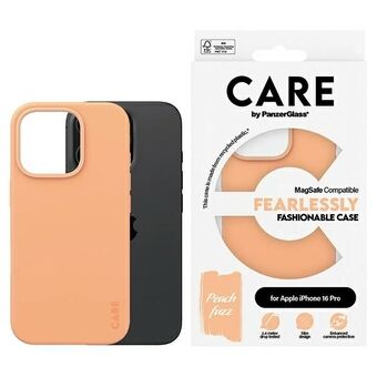 CARE by PanzerGlass Fashion Case iPhone 16 Pro 6.3" fersken/peachy MagSafe 1390