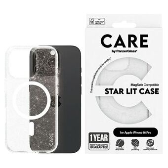 CARE by PanzerGlass Flagship Star Lit Etui iPhone 16 Pro 6,3" hvit/white MagSafe 1342