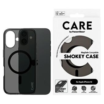 CARE by PanzerGlass Flagship Etui iPhone 16 6.1" dymny/smokey MagSafe 1349