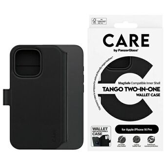 CARE by PanzerGlass Funksjon Tango 2-i-1 Lommebok iPhone 16 Pro 6,3" MagSafe svart/black 1330