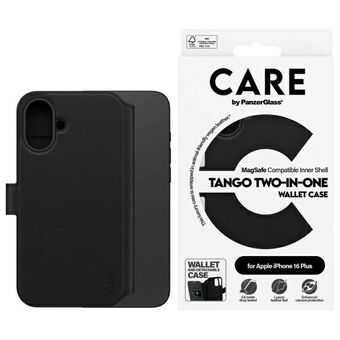 CARE by PanzerGlass Feature Tango 2in1    Lommebok iPhone 16 Plus 6.7" MagSafe svart/black 1331