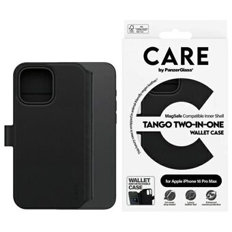 CARE by PanzerGlass Funksjon Tango 2in1 Lommebok iPhone 16 Pro Max 6.9" MagSafe svart/black 1332