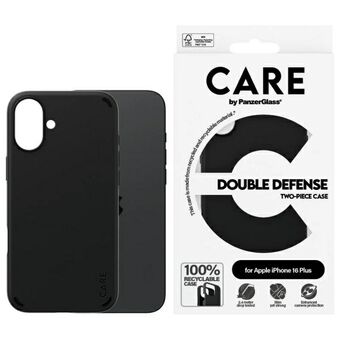 CARE by PanzerGlass Funksjon Dobbel Forsvarsdeksel iPhone 16 Plus 6.7" svart/black 1335