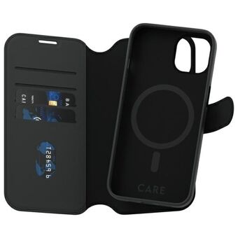 CARE by PanzerGlass Feature Tango 2in1 Lommebok for iPhone 14 / 13 6,1" MagSafe svart/black 1160