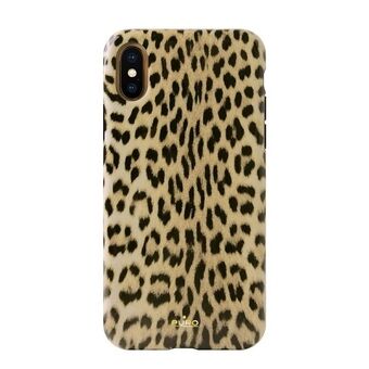 Puro Glam Leopard Cover iPhone Xs Max i svart Limited Edition IPCX65LEO1BLK