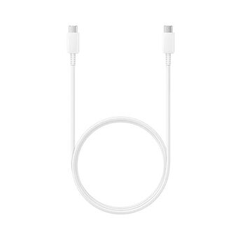 Kabel Samsung EP-DN975BW USB-C til USB-C, hvit, med rask lading.