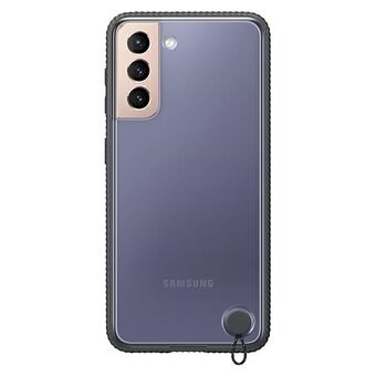 Veske Samsung EF-GG996CB S21 + G996 svart / svart Gjennomsiktig beskyttelsesdeksel