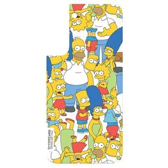 Samsung GP-TOU021HOOYW panel for rammedeksel for Galaxy S22 + Simpsons Mix hvit / hvit