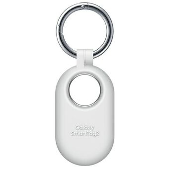 Etuiet for Samsung Galaxy SmartTag2 EF-PT560CWEGWW, i fargen hvit, er laget av silikon.