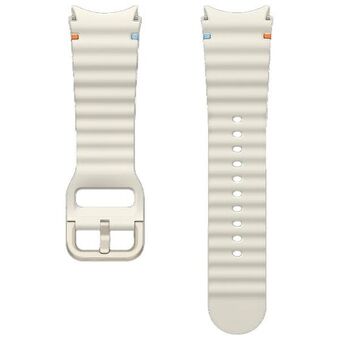 Pasek Sport Band Samsung ET-SNL30SWEGEU til Watch7 / 6 / 5 / 4 20mm S/M krem/cream