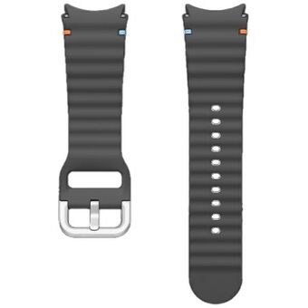 Pasek Sport Band Samsung ET-SNL30SBEGEU til Watch7 / 6 / 5 / 4 20mm S/M grå/mørk grå