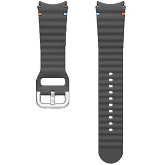 Pasek Sport Band Samsung ET-SNL31LBEGEU til Watch7 / 6 / 5 / 4 20mm M/L grå/mørk grå