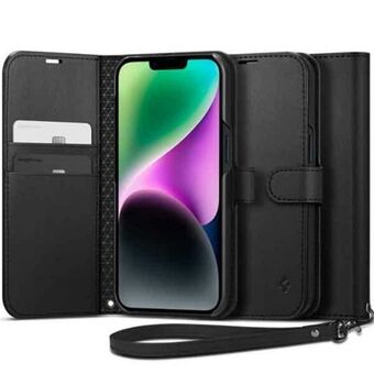 Spigen Wallet S iPhone 14/15/13 6,1" svart/svart ACS05421