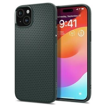 Spigen Liquid Air iPhone 15 6.1" grønn/abyssgrønn ACS06792