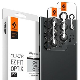 Spigen Optik.Tr Kamera Sam S24 Ultra S928 "EZ FIT" Linse 2 stk/svart AGL07425