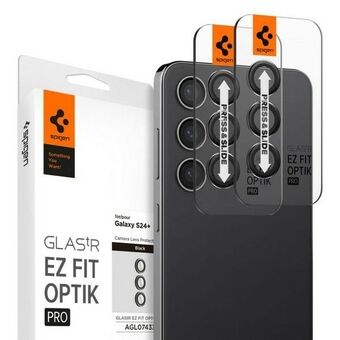 Spigen Optik.Tr kamera Sam S24+ S926 "EZ FIT" linse 2 stk/2 stk svart/svart AGL07433