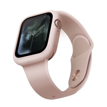 UNIQ Lino Apple Watch Series 4/5/6 / SE 44mm veske. rosa / rødme rosa