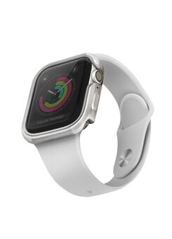 UNIQ etui Valencia Apple Watch Series 4/5/6/SE 44mm. sølv/titanium sølv