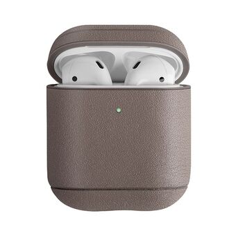 UNIQ etui Terra AirPods 1/2 gen. Ekte Skinn beige