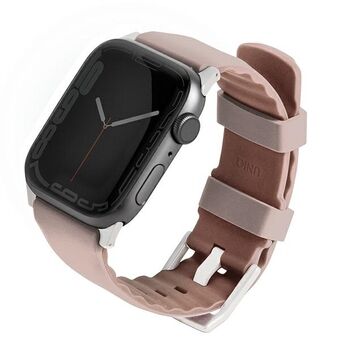 UNIQ-rem Linus Apple Watch Series 4/5/6/7/8 / SE / SE2 38/40 / 41mm. Airosoft Silikon rosa / blush rosa