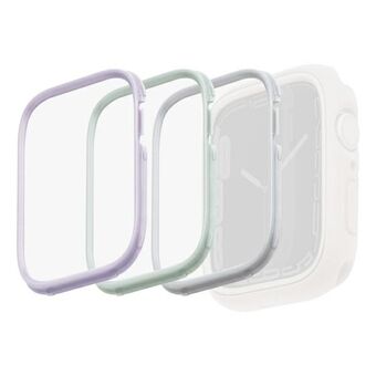 UNIQ ramme for Moduo 3in1 Apple Watch Series 4/5/6/7/8 / SE 40 / 41 mm Sage-Lilac-White / Sage-Lilac-White