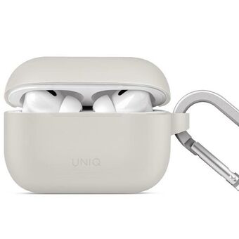 UNIQ etui til Vencer AirPods Pro 2. generasjon. Silikon (2022/2023). Grå/krittgrå.