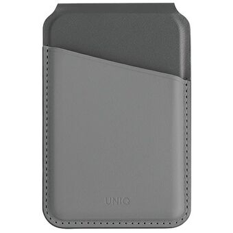 UNIQ Lyden DS magnetisk lommebok med RFID og telefonstativ gråsvart/charcoal grey-sort