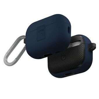 UNIQ-etui Clyde Lock Case AirPods Pro 2 (2022/2023) blå-mørkegrå/kongeblå-mørkegrå