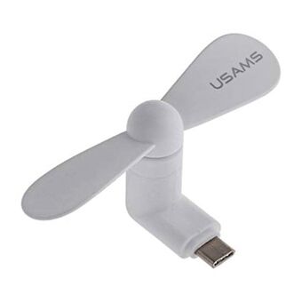 USAMS Wiatraczek USB-C hvit/white TCMF02 (US-ZB010)