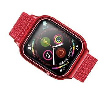 USAMS Pasek z etui Apple Watch 4/5/6/7/ SE 44/45mm. rød/red ZB74IW3 (US-ZB074)