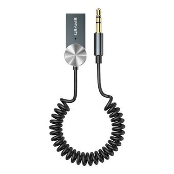 USAMS Adapter lyd Bluetooth 5.0 USB-AUX grå/tarnish SJ464JSQ01 (US-SJ464)