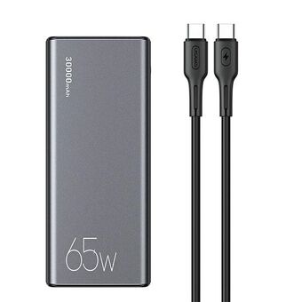 Sure, here is the translation to Norwegian:

USAMS Powerbank PB59 30000mAh 65W 2xQC3.0+PD Rask Lading svart/black CMXLOGTC01 (US-CD165) + kabel USB-C-USB-C