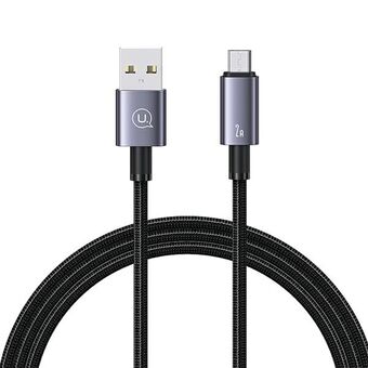 USAMS Kabel USB til Micro-USB 2A 1,2m Rask lading i stål / tinn SJ668USB01 (US-SJ668)