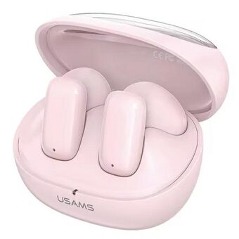 USAMS Bluetooth 5.3 TWS TD-serien trådløse øretelefoner i rosa/pink BHUTD03 (TD22)