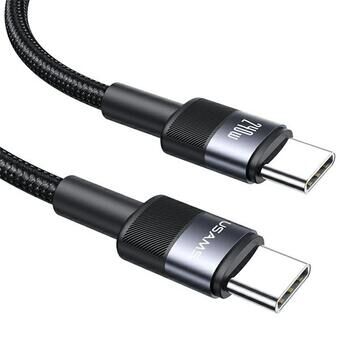 USAMS flettet kabel 240W USB-C/USB-C 1.2m SY Serie tarnish SJ727USB01