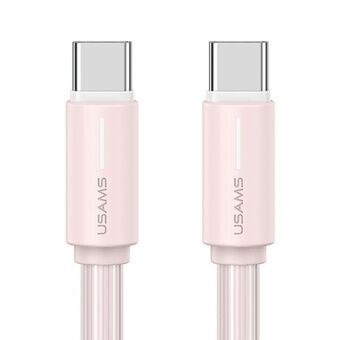 USAMS Kabel USB-C/USB-C 1m SJ734 60W rosa/pink YU Series SJ734USB04 (US-SJ734)