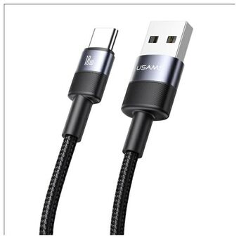 USAMS Kabel USB-A til USB-C 3A 1,2m Aluminiumlegering Datakabel SY Series SJ718USB01 (US-SJ718)