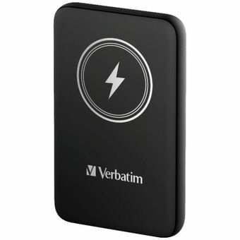 Verbatim Powerbank induktiv `n` Go 15W 5000mAh Trådløs Magnetisk svart/black 32240