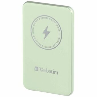 Verbatim Powerbank induktiv `n` Go 15W 5000mAh trådløs magnetisk grønn/green 32241