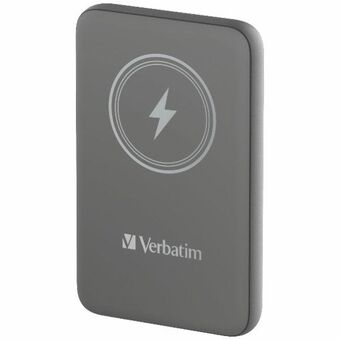 Here is the translation to Norwegian:

Verbatim Powerbank induksjonslading `n` Go 15W 5000mAh trådløs magnetisk grå 32244