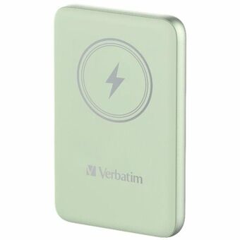 Verbatim Powerbank induksjon `n` Go 15W 10000mAh Trådløs Magnetisk grønn/green 32246