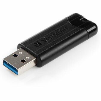 Verbatim Minnepinne 128GB USB-A 3.2 PinStripe svart/black 49319