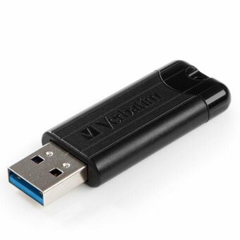 Verbatim Minnepinne 16GB USB-A 3.2 PinStripe svart/black 49316