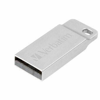 Verbatim Pendrive 64GB USB-A 2.0 Metal Executive sølv 98750