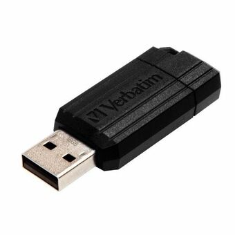 Verbatim Pendrive 16GB USB-A 2.0 PinStripe svart/sort 49063