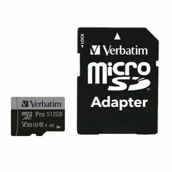 Verbatim Karta microSD 64GB + adapter Pro U3 svart/black 47042