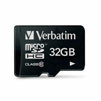 Verbatim Karta microSDHC 32GB V10 svart 44013