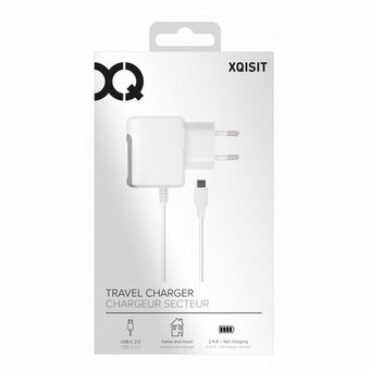 Xqisit USB-C 2.4A 2.0 hvit/hvit 29287 Ladeadapter