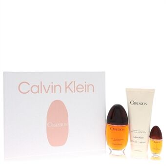 Obsession by Calvin Klein - Gift Set -- 3.4 oz Eau De Parfum Spray + 6.7 oz Body Lotion + .5 oz Mini EDP Spray - for kvinner